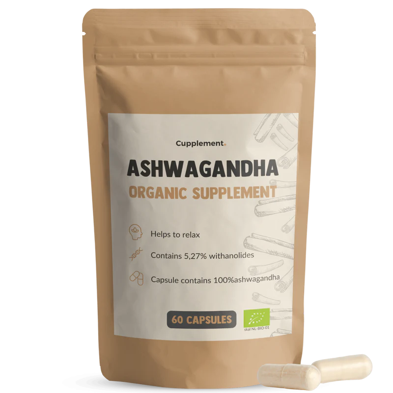 Cupplement Ashwagandha Organic - 60 Capsules - 500mg  
