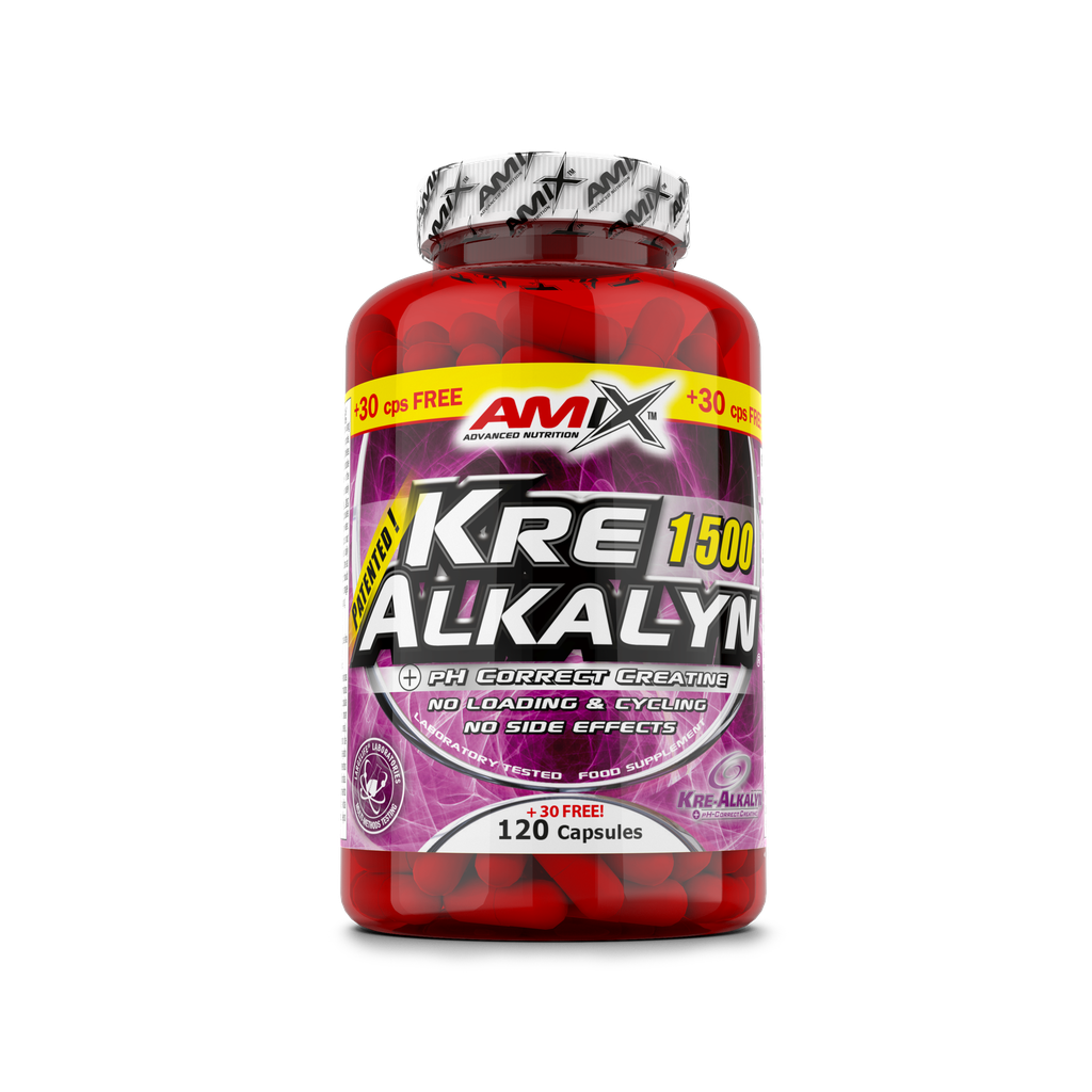 Amix - Kre-Alkalyn Creatine 120 Caps+ 30 Free