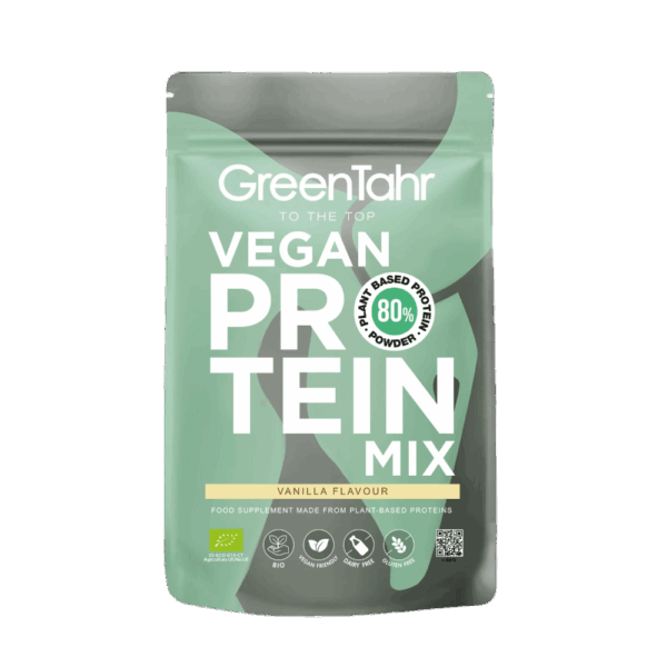 Green Tahr – Vegan Protein Mix 80% ECO Vanilla Flavor – 750 g