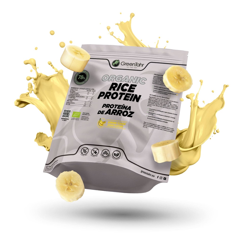 *Green Tahr PROTEINA ARROZ sabor banana eco - 750g