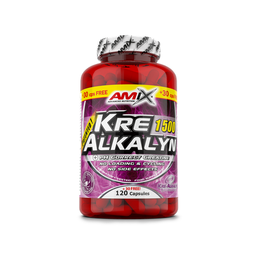 Amix - Kre-Alkalyn Creatine 120 Caps+ 30 Free