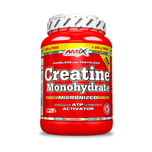 Amix - Creatina Monohidrato 500 g + 250 g Gratis  - Sin sabor