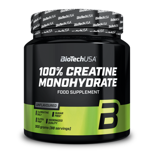 Biotech -100% Creatine Monohydrate – 300 g – Unflavoured 