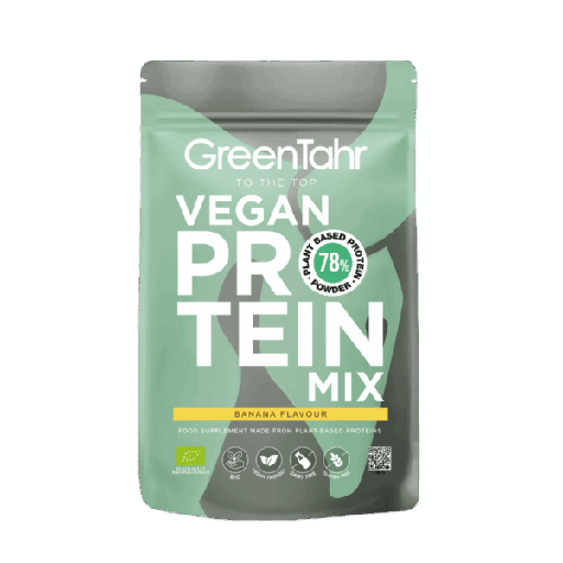 Green Tahr - Mezcla de Proteína Vegana 78% ECO sabor banana – 750 g