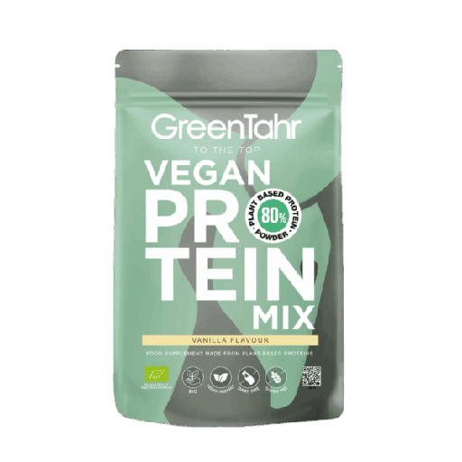 Green Tahr - Vegan Protein Mix 80% ECO sabor vainilla - 750 gr.   