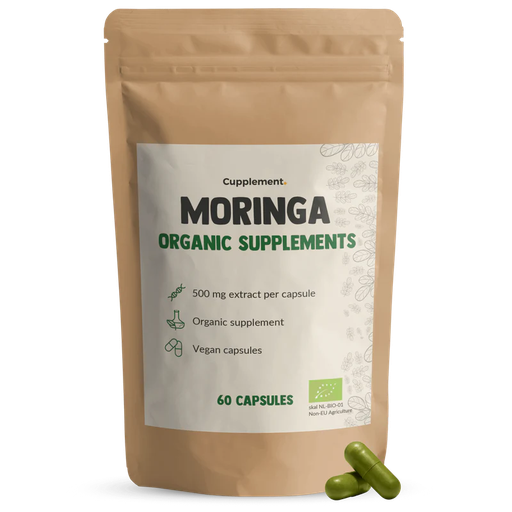[CU0008] Cupplement Moringa Capsules - 500 mg - Organic